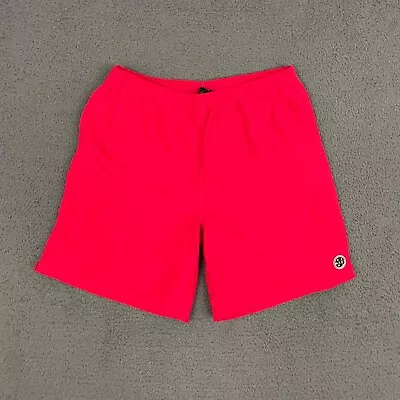 Maui And Sons Board Shorts Mens XL Red Spell Out Unlined Surf Swim Casual Beach • $13.46