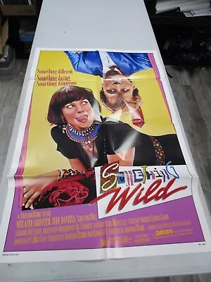 Vintage 1986 Movie Theater Poster *SOMETHING WILD*  27  X 41  Melanie Griffith • $9.99