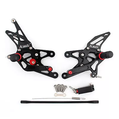 Rearset Rear Set Fit For Yamaha YZF 1000 R1 2007-2008 Black • $190.69