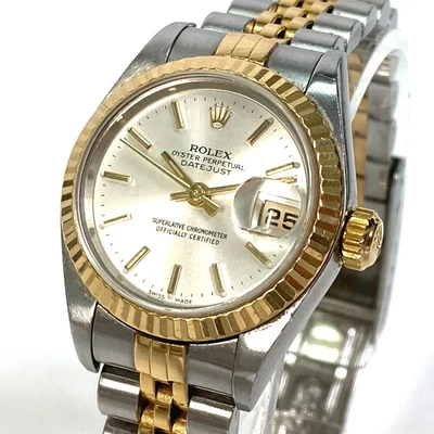 $6500 • Buy ROLEX 79173 Lady-Datejust Automatic Wristwatch SS/18K Gold X Silver