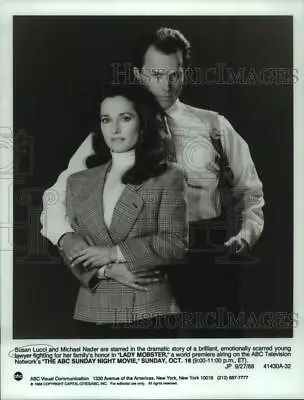 1988 Press Photo Actors Susan Lucci Michael Nader In  Lady Mobster  On ABC-TV • $15.99