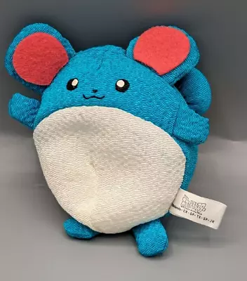 TOMY Marill 3.5  Mini Microbead Plush Stuffed Doll Toy Japan - TTO • $15