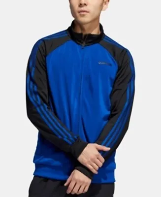 Adidas NEW Mens Essentials 3-Stripes Full Zip Fashion Track Jacket Blue L  $55 • $27.47