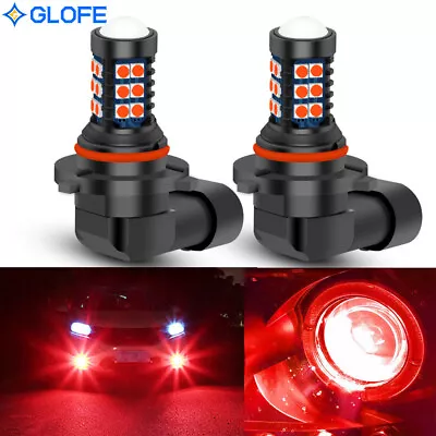 9005 HB3 Red LED Bulbs SMD 3030 High Beam DRL Lights Plug & Play For Ford Ranger • $14.97