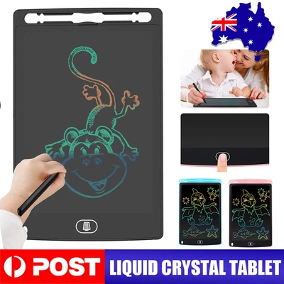 $7.89 • Buy 8.5 / 10 / 12  LCD Writing Tablet Drawing Board Colorful Handwriting Pad Kids