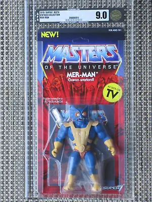 Masters Of The Universe Mer-Man Action Figure Super 7 Retro **AFA GRADED** 9.0 • $150
