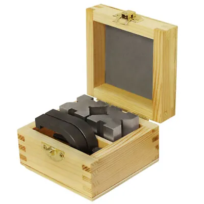 V-Block And Clamp Set Hardened Steel 90 Degree Angle 1 5/8  X 1 1/4  X 1 1/4  • $46.50