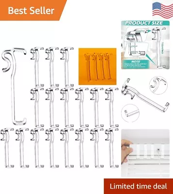 Valance Clips Window Blind - Clear Plastic Retainer - Easy Install - 12 Pieces • $16.99