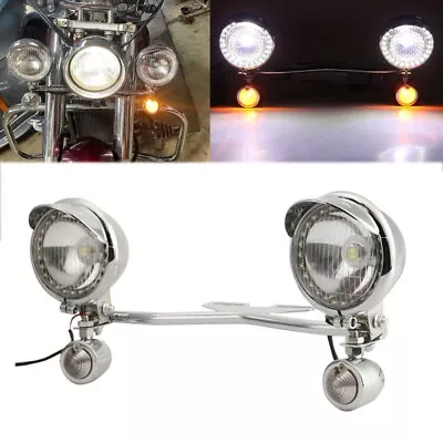 $95.99 • Buy Passing Turn Signals Light Bar For Yamaha V-Star XVS 650 1100 Classic Silverado