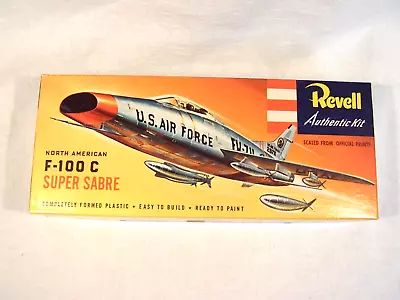 1956 Revell Model Kit H-236:89  North American F-100 C Super Sabre  (Complete) • $49