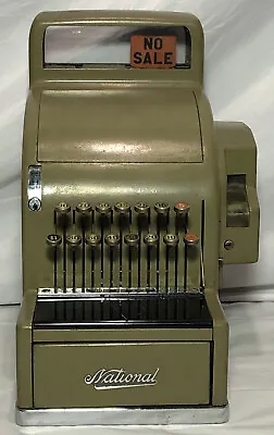 15.25” X 11.75” X 17” Vintage Antique National Cash Register #4159 Green NO KEY • $385