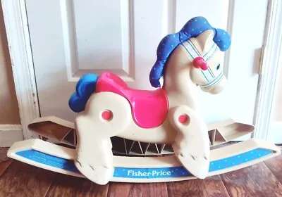 Vintage 1988 Fisher Price Rocking Horse Pony Toddler Children's Ride On Toy 90s • $79.99