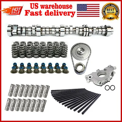 Cam Kit Stage 2 Cam Oil Pump Pushrods LiftersFor Chevy LS Truck 4.8 5.3 6.0 6.2 • $359.95