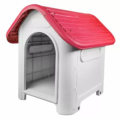 New Pet DOG Kennel CAT House Weatherproof Indoor Outdoor Animal Shelter Red 403 • £99