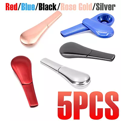 Portable Magnetic Metal Spoon Smoking Pipe With Gift Box - 5PCS Full SET CN SHIP • $28.34