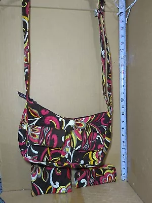 Vera Bradley Libby Puccini Retired Pattern Crossbody Shoulder W/ Coin Glasses  • $20