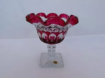 Westmoreland Pressed Ruby Glass Compote LT-6 • $3.25