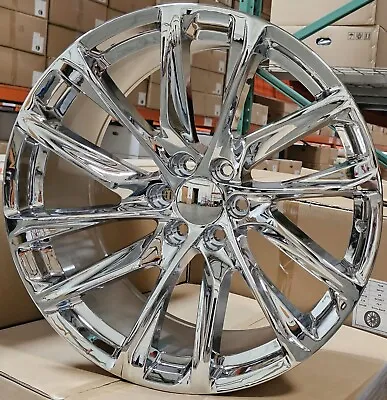 1 26 Replica Rims Chrome Wheels Fit Cadillac Escalade Tahoe Sierra Silverado D07 • $589.99