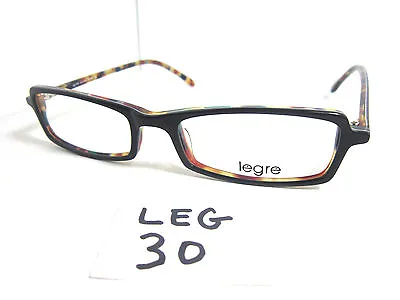 New LEGRE Eyeglasses Frame LE079  Black Multicolor Tortoise Inlay (LEG-30) • $28