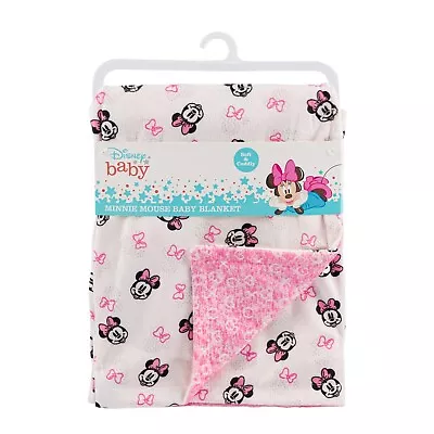 Cudlie Disney Baby Minnie Mouse Blanket Double Sided Mink 30x40 • $15.99