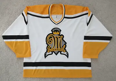 Memphis Riverkings Vintage Bauer Hockey Jersey Sz XL 90's CHL • $67.49