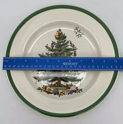 Spode Christmas Tree  Made In England 2 - 10 3/8  Dinner Plates • $35.99