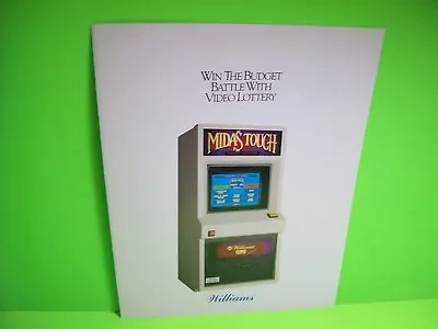 Video Lottery Poker Slot Machine Flyer Casino Game Foldout Promo 1992 Vintage  • $25.50