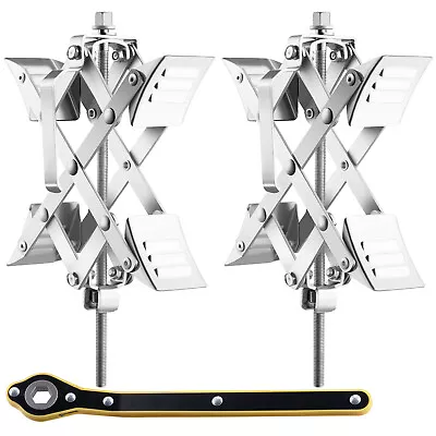 VEVOR 2X Chock Wheel Stabilizer Trailer RV Tire Chock With Ratchet Wrench • $47.49