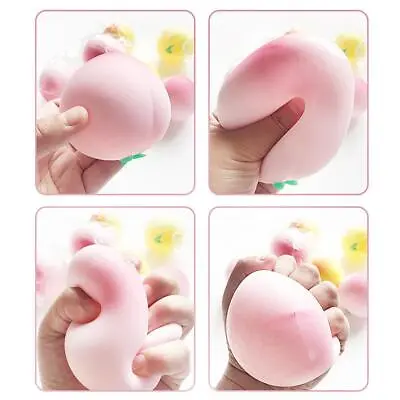 $7.18 • Buy NEW Cute Fruit Peach Novelty Squishy Squeeze Fun Toy Stress Reliever Gift