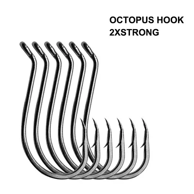 30-75 Pcs 2 Times Strong Heavy Duty Octopus Beak Fishing Hooks 4/0-10/0 Special • $11.92