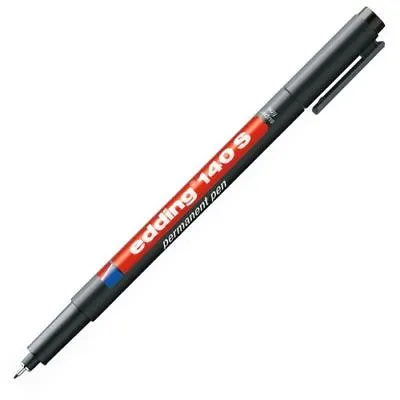 Edding 140S Pens Super Fine OHP Black Marker Also For Scafftag Pen Clip Holder • £2.99