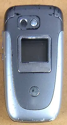 Motorola V360 - Silver ( Unlocked ) Rare International Flip Phone - No Back READ • $22.94