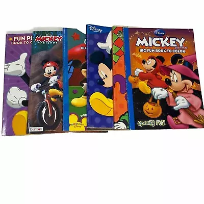 Coloring Activity Books Minnie Mouse Mickey Mouse Lot Of 6 Halloween • $12