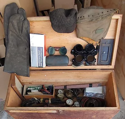 Vintage/Antique Wooden Box- Welding-Torch Tools Glasses & Supplies  • $440