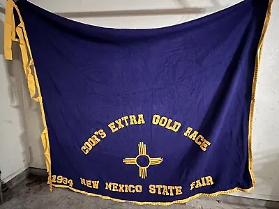 Vintage Advertising Coors Extra Gold N.M. State Fair Parade Horse Banner Sign • $249.95