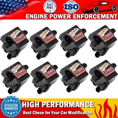 8 Pack Square Ignition Coils For Chevy GMC Yukon 4.8L 5.3L 6.0L 8.1L UF271 D581 • $89.99
