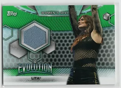 $10 • Buy 2019 Topps WWE Women's Division Mat Relics Green #MRLT Lita /150