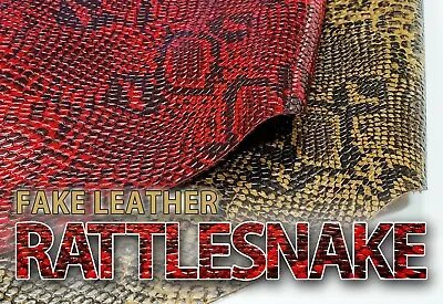 Vinyl Upholstery Embossed Texture Fabric Rattlesnake 54  Wide SOLD By The Yard • $12.90