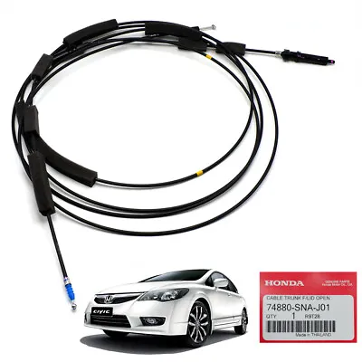 Lid Open Trunk / Fuel Gas Door Release Cable For Honda Civic FD Sedan 2006 2011 • $39.54