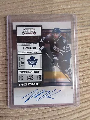 Nazem Kadri Rookie On Card Auto 2010-11 Contenders Season Ticket Calgary Flames • $36.79