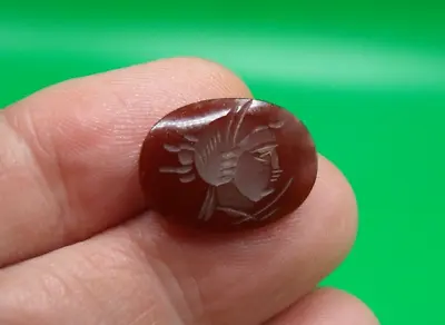 Vintage Carnelian Stone Greek Goddess Intaglio Sealing Wax Stamp Seal • $18.88