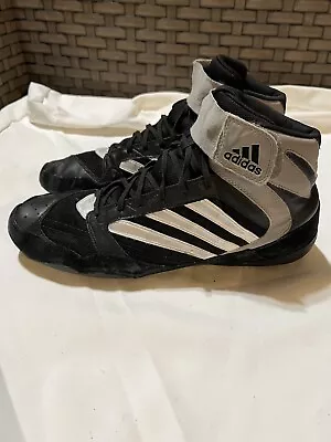 Adidas Tyrint III Wrestling Shoes Rare Vintage Black Silver White Size 13 ￼ • $49.99