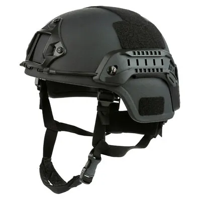 UHMW-PE Bullet Proof MICH 2000B NIJ Level IIIA Ballistic Helmet S/M/L/XL Black • $246.99