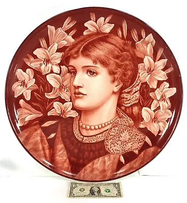 Huge MINTON'S Porcelain Charger Signed  JED  By JAMES EDWIN DEAN Aesthetic Move. • $1200