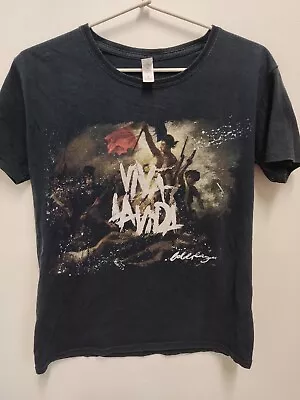 Coldplay T Shirt Unisex Size Small Black Viva La Vida 2009 Tour • $15