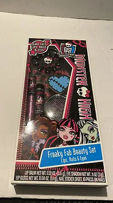 Brand New Monster High Freaky Fab Beauty Set - Lips Nails & Eyes Free Shipping • $18