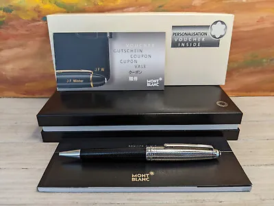 MONTBLANC Meisteirstuck Solitaire Doue  Sterling Silver Barley Ballpoint  105223 • $799