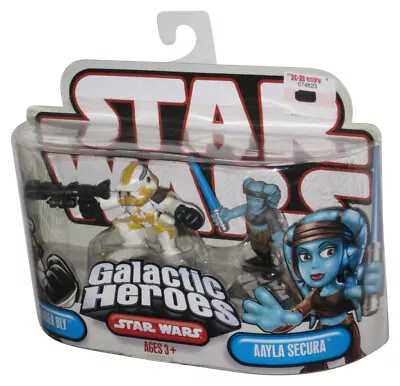 Star Wars Galactic Heroes (2008) Commander Bly And Aayla Secura Figure Toy Set • $29.98