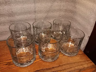 6 Manchester Whiskey Glasses 10.5oz Vintage Anchor Hocking Old Fashioned Clear • $38.88