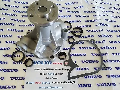 Volvo 164S & 164E 69-75  B30 Engines - Water Pump  - (461094) • $79.95